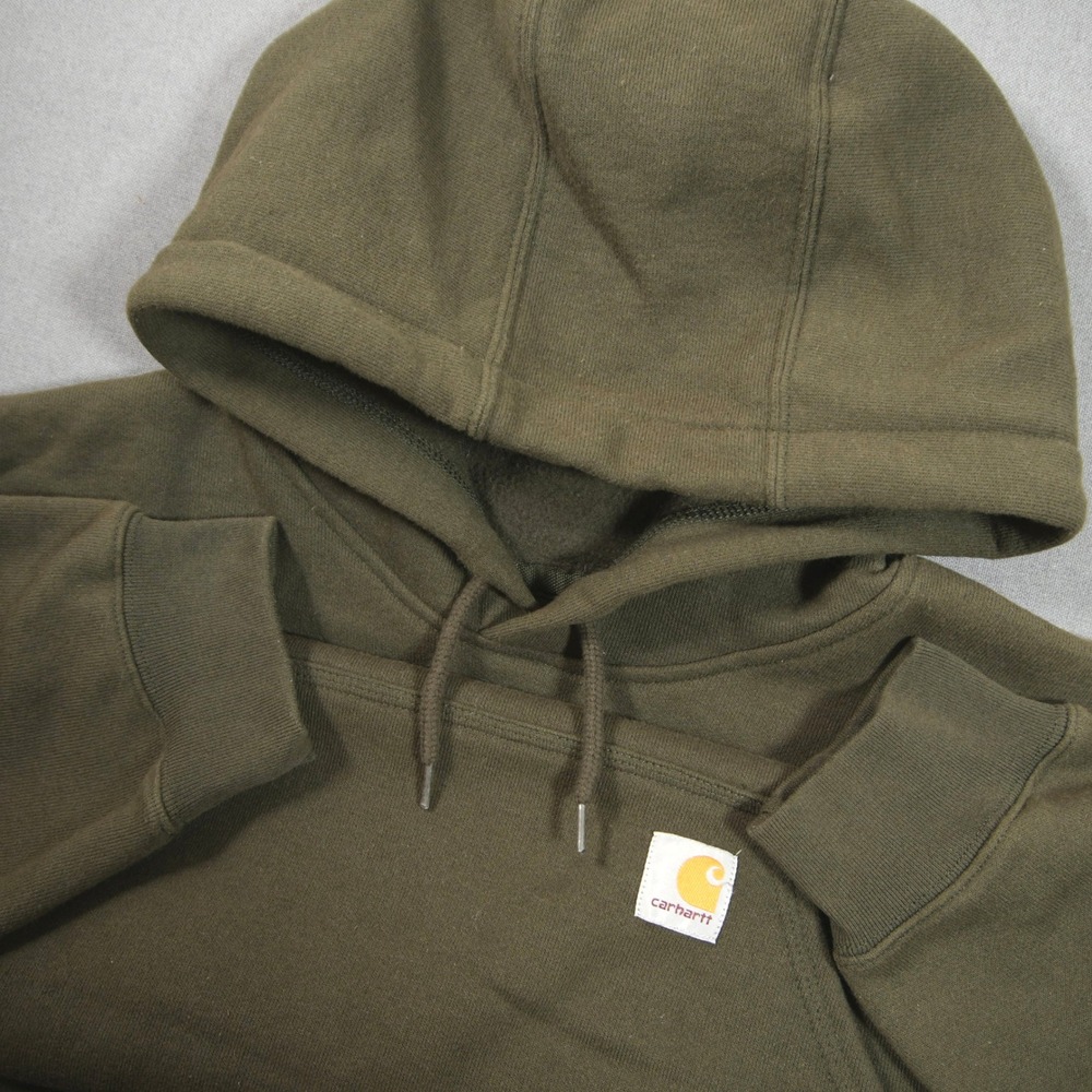 Carhartt Original Fit K121 OLV Men Hoodie XL Green Work Heavyweight Sweater